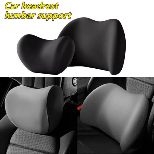 Aurovex Memory Foam Headrest & Lumbar Pillow | Ergonomic Driving Support - Image 1