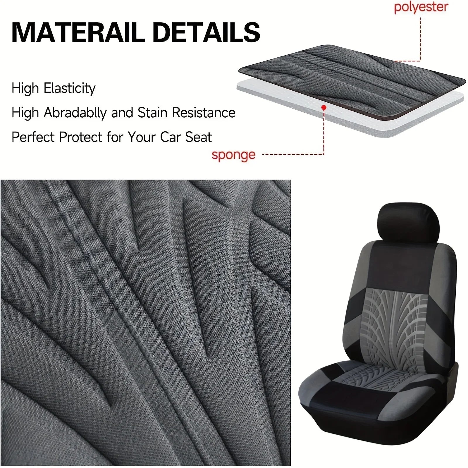 Aurovex Universal Car Seat Covers | Anti-Slip, Breathable, All-Season Protection - Image 3