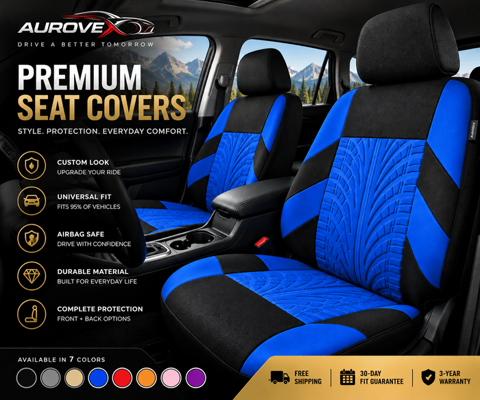 Aurovex Universal Car Seat Covers |  All-Season Protection