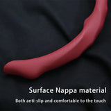 Aurovex Nappa Leather Steering Wheel Cover | Breathable, Non-Slip Grip - Image 4