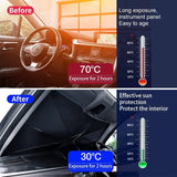 Aurovex Car Windshield Sun Shade Umbrella | Foldable UV Protection Heat Blocker